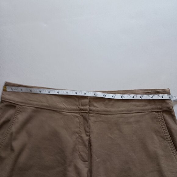 Eileen Fisher Tan Classic Walking Shorts Linen Blend Women’s Size 14 NWT - Picture 8 of 14
